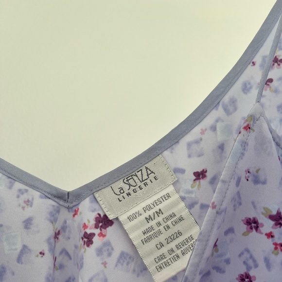 Vintage floral satin lasenza night slip - Picture 4 of 7